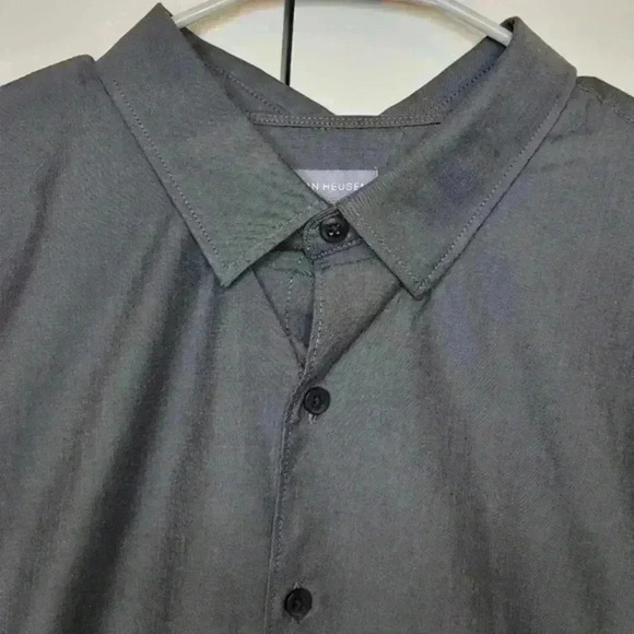 NWT Van Heusen Black Longsleeve Button Down, Size 2XL - Picture 2 of 9